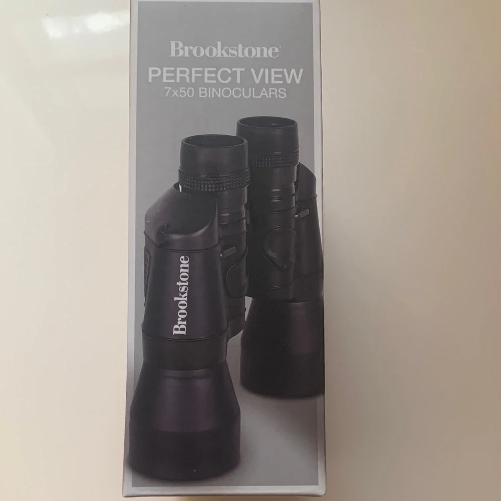 Brookstone Perfect View 7x50 Binoculars - Sleek Black